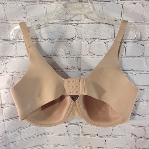 Soma Vanishing Lace Trim Perfect Coverage Bra Beige 40DDD - Picture 2 of 13